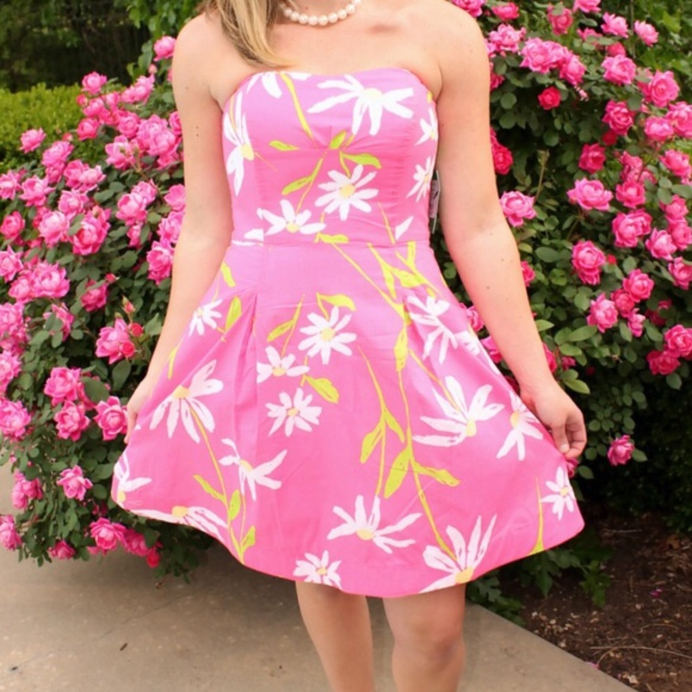 Lilly Pulitzer pink daisy dress